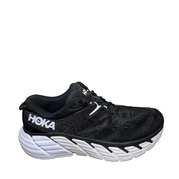 Hoka Men\'s Gaviota 4 Black and White Athletic Shoes size 9.5 B main image 7